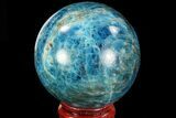 Bright Blue Apatite Sphere - Madagascar #83379-1
